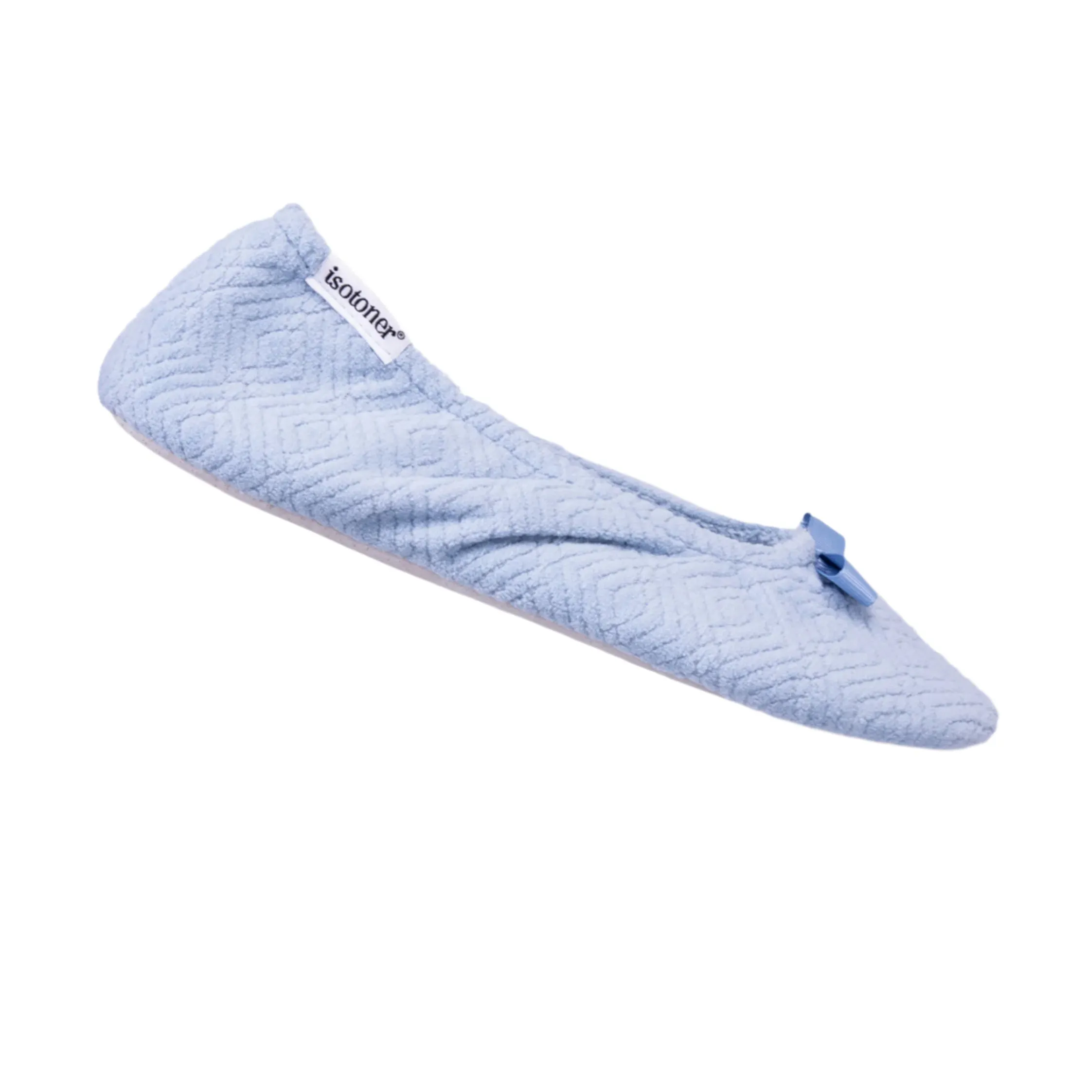 Women's Diamond Microterry Gemma Ballerina Slipper with Memory Foam