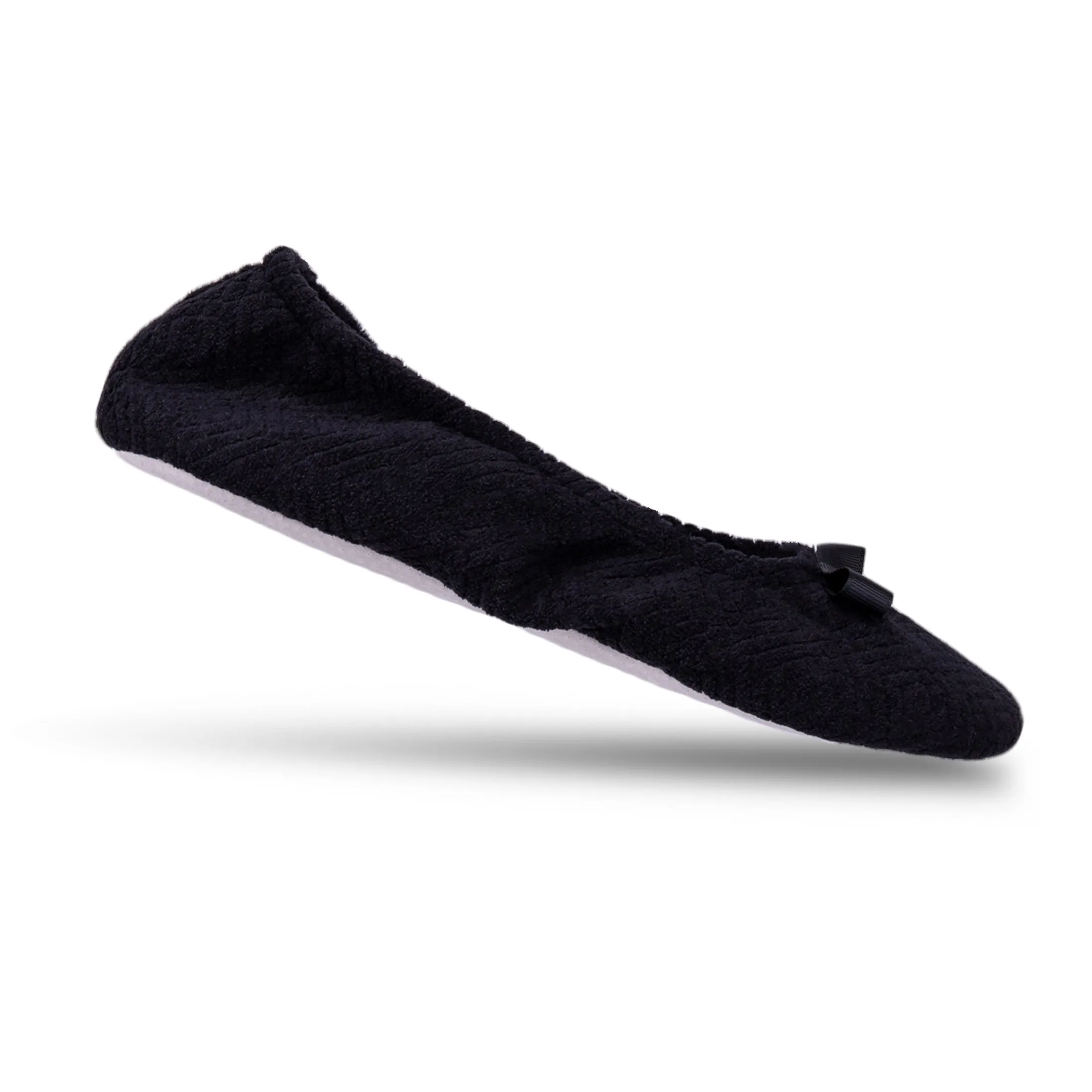 Women's Diamond Microterry Gemma Ballerina Slipper with Memory Foam