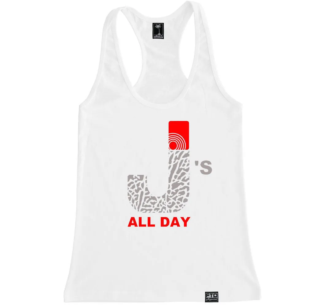 Women's J's ALL DAY Racerback Tank Top