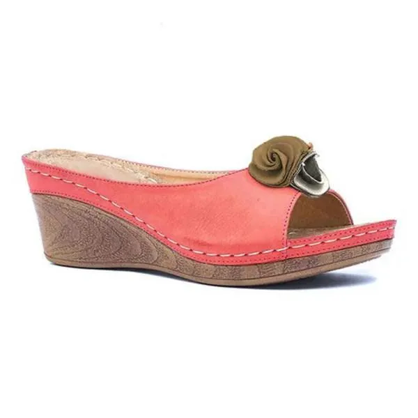 Women'S Vintage Floral Wedge Slippers 30115378