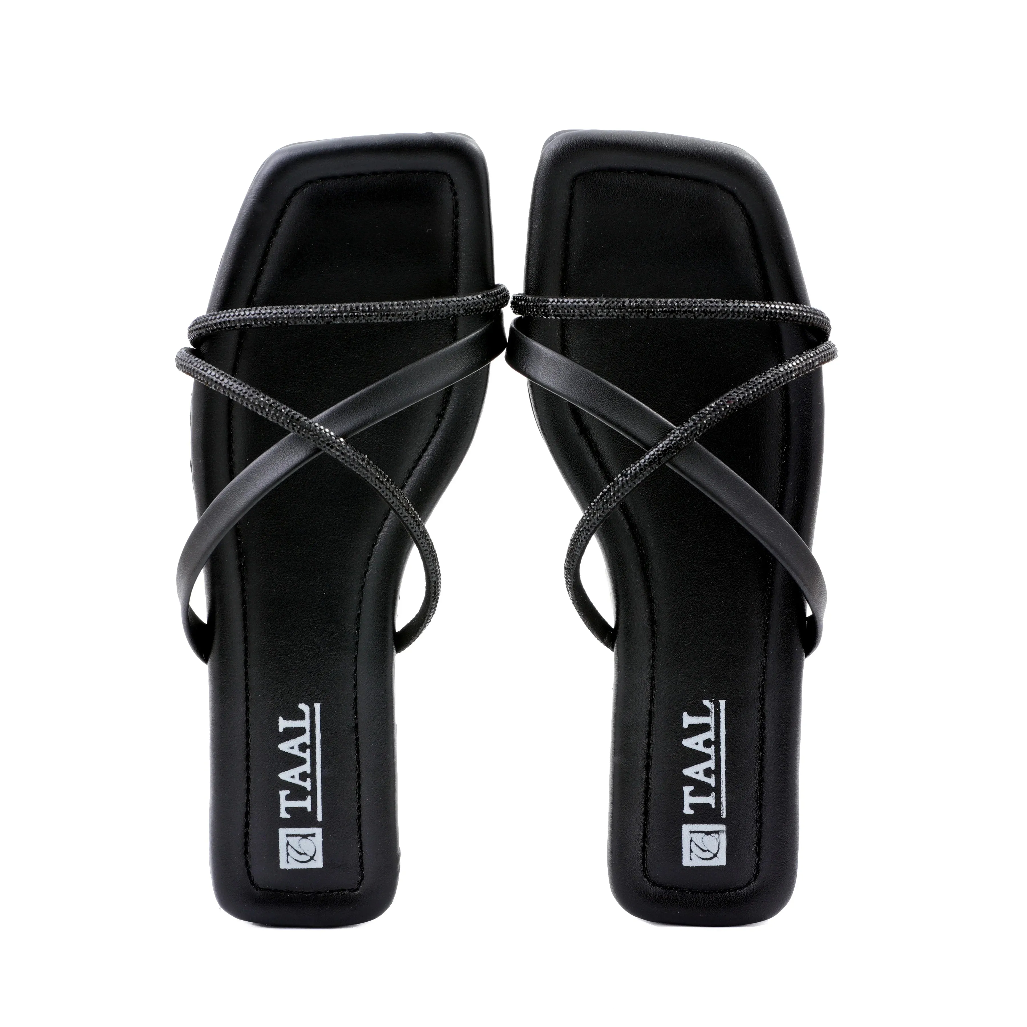 Zarika Black Women Flat Slippers